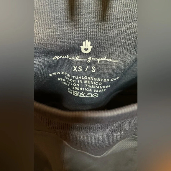 NWT Spiritual Gangster Textured Dark Gray Leggings Size XS/S - Picture 7 of 7